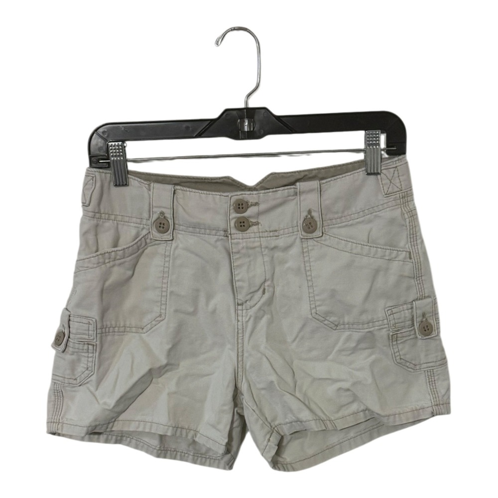 Hydraulic Vintage Khaki Cargo Shorts Tan Cotton Multi Pocket Y2K Size 5/6